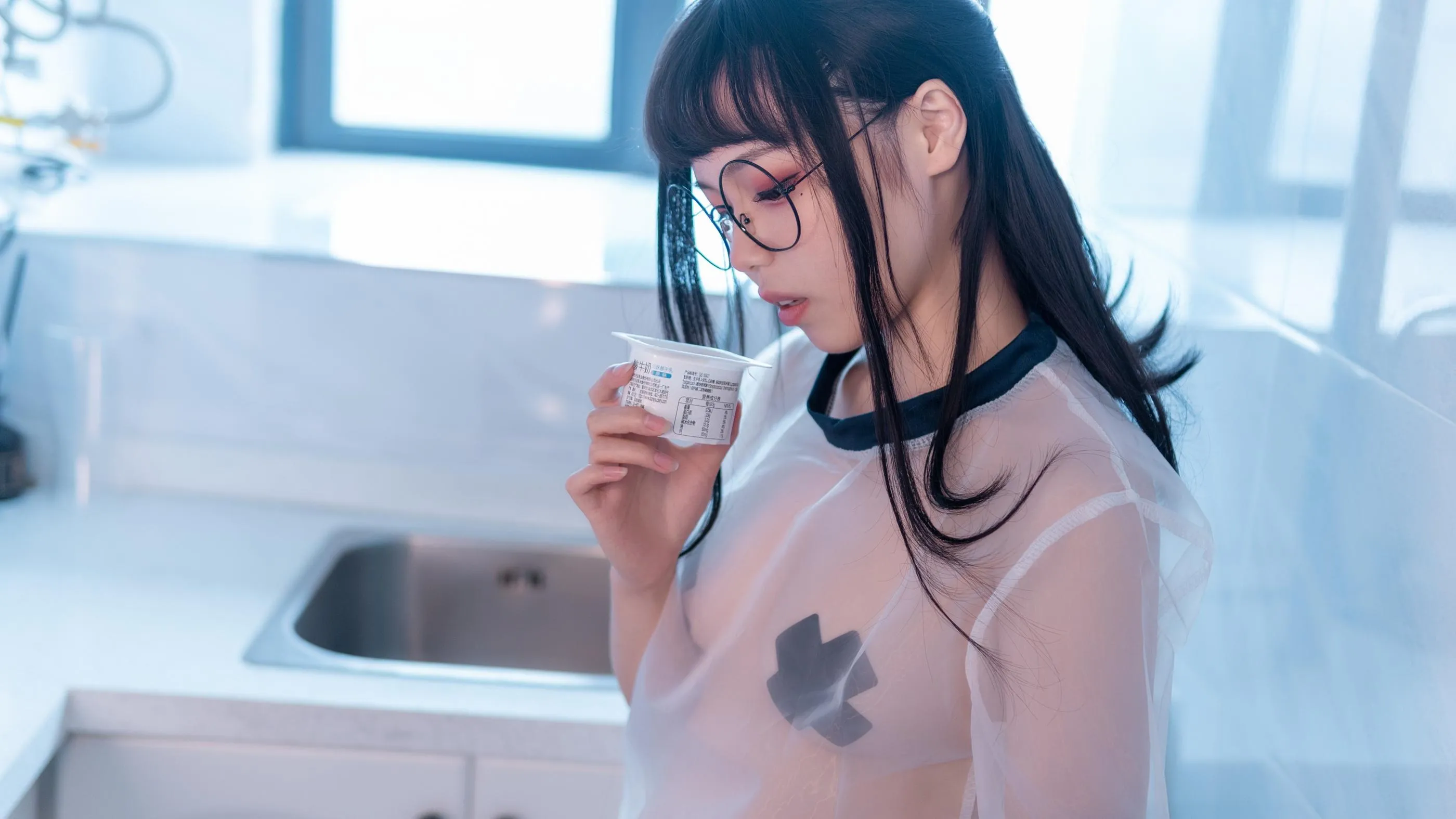 七月喵子 – NO.13 酸奶眼镜娘 [35P]插图3